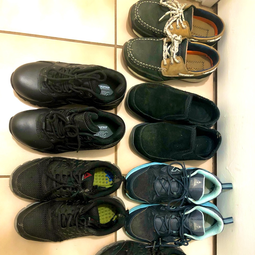 steel toe and composite shoes.